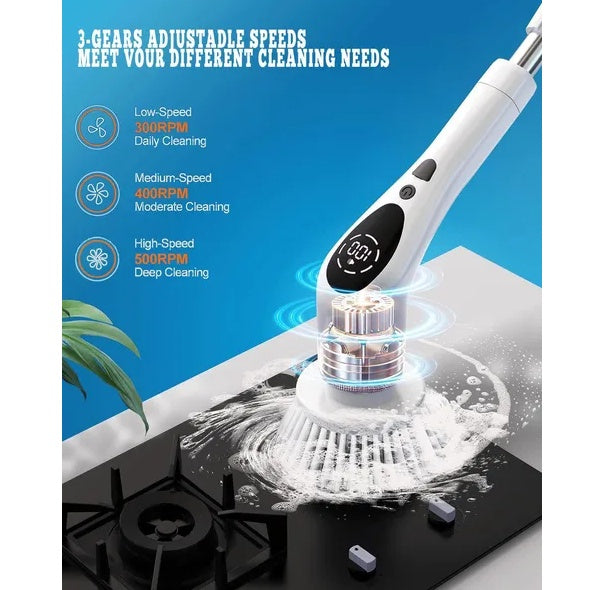 CORDLESS ELECTRIC SPIN SCRUBBER